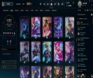 EU West Account - Level 343, Gold Rank, 182 Skins Available