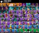 Diverse Collection of 72 Unique Skins for PC Battle Royale