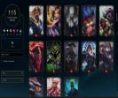 Diverse EU West Account with 127 Champions and 115 Skins