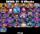 Diverse Fortnite Collection with 31 Unique Skins on PC 🎭🖥