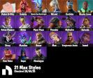 Diverse Collection of 107 Unique Skins for Battle Royale on PC