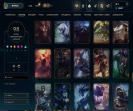 Level 210 Account with 144 Champions and 98 Skins on EU Nordic &amp; East