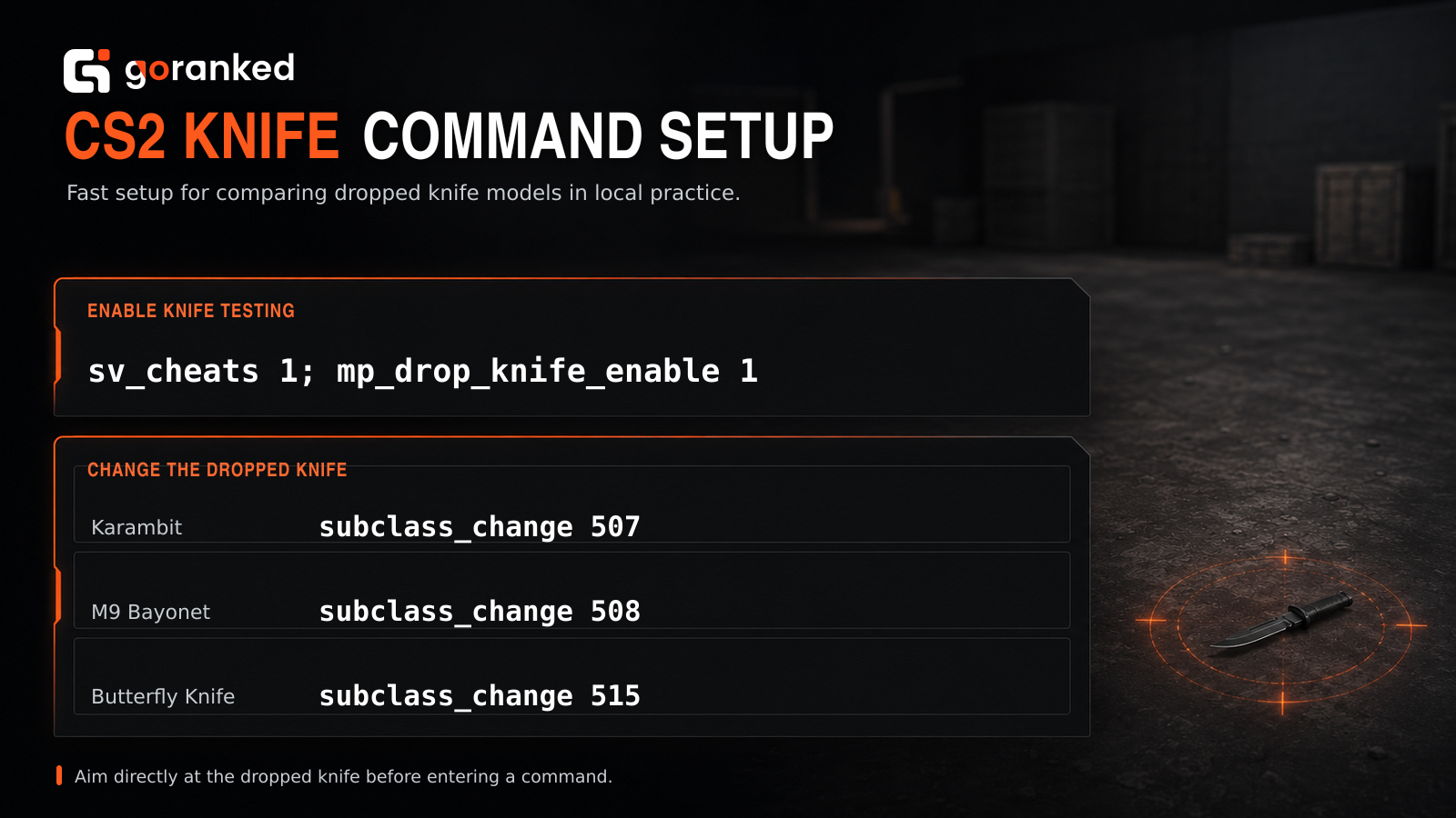 CS2 Knife Command Setup - news.goranked