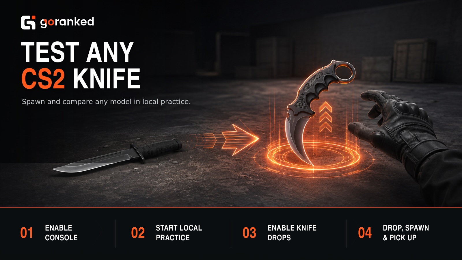 Knife Commands CS2: How to Give Yourself Any Knife - news.goranked