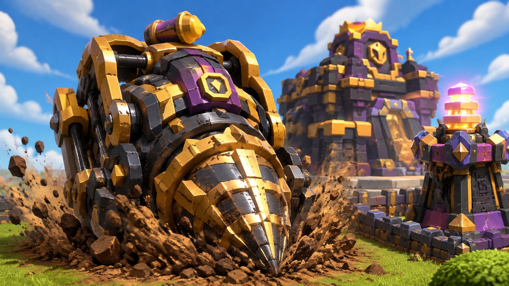 Clash of Clans August update adds TH18 Diggy, Supercharge tiers