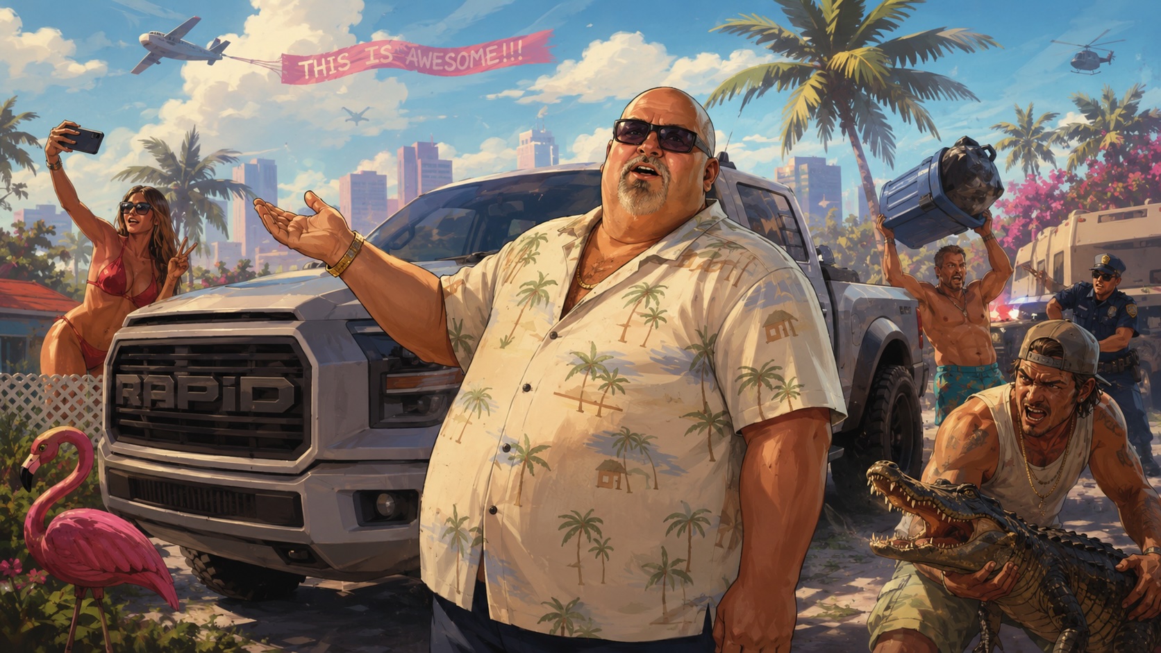 Fan remakes GTA 6 Trailer 2 with comedic twist