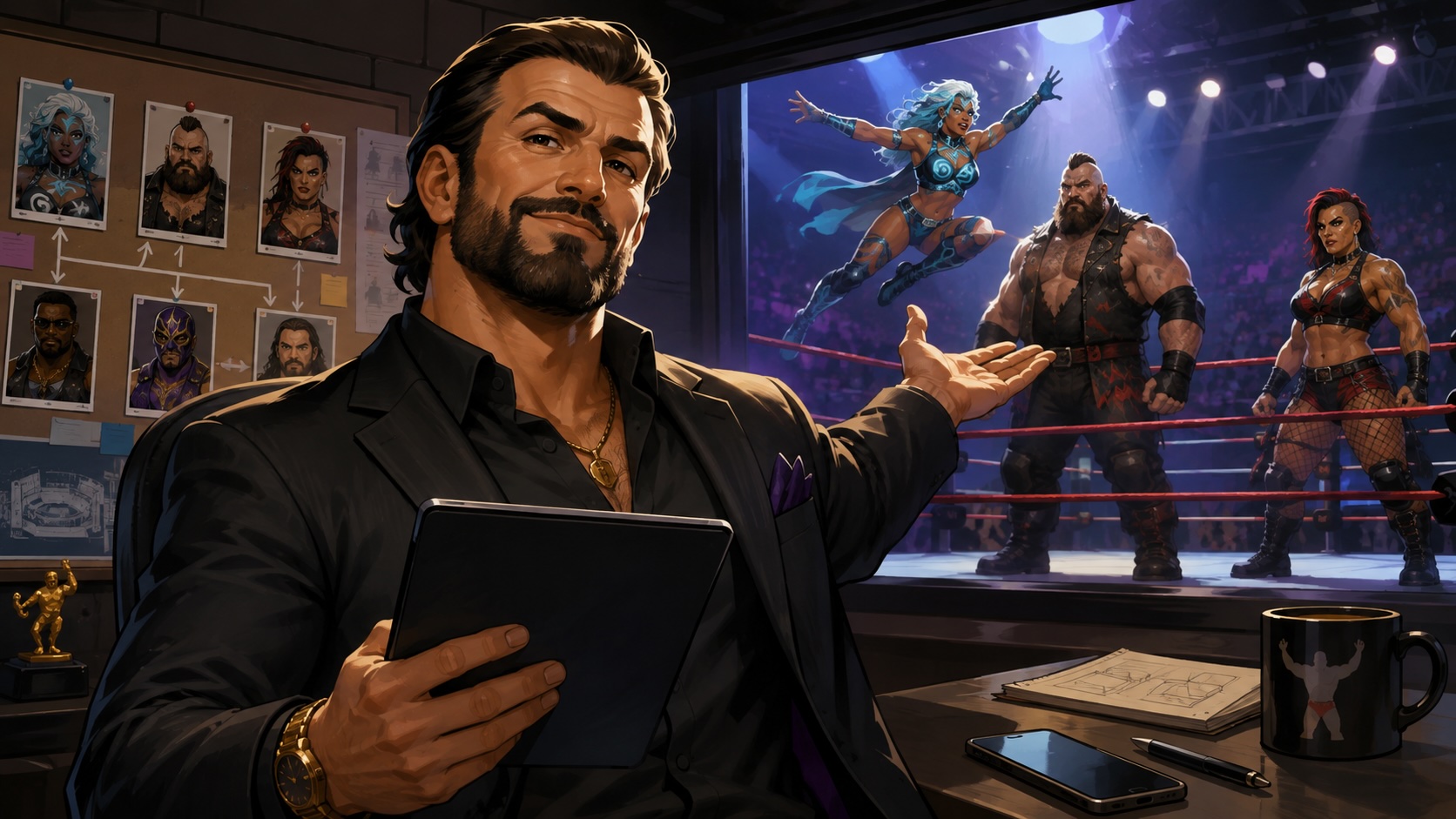 Wrestling Manager launches on Android; iOS tycoon edition coming
