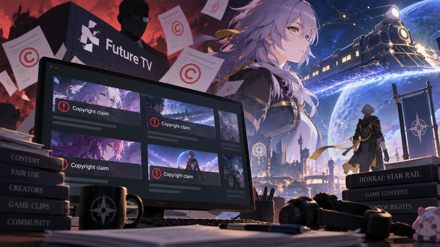 Future TV accused of copyright claims on Honkai: Star Rail clips