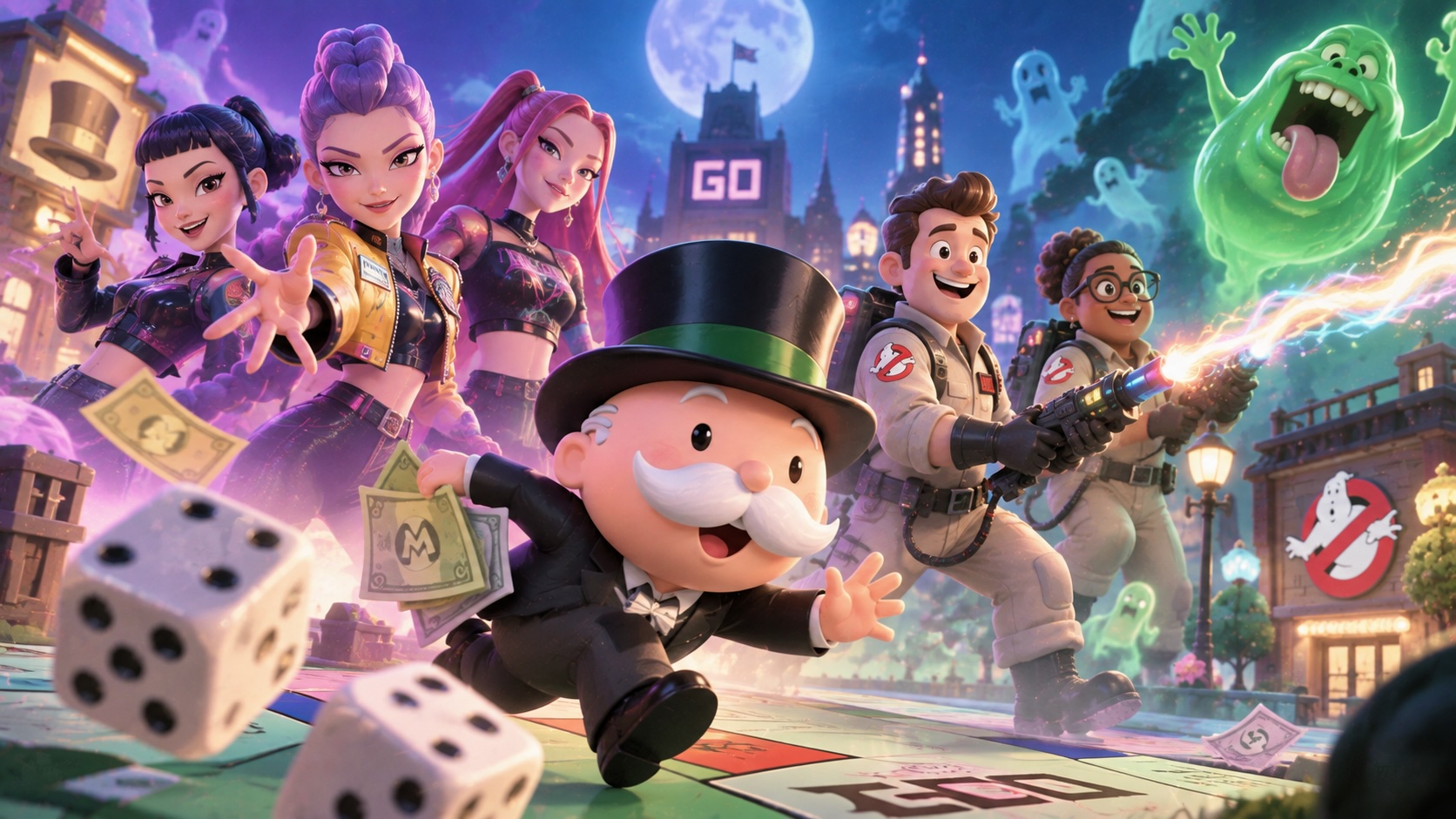 Monopoly Go! launches Monster Mash with HUNTR/X and Ghostbusters