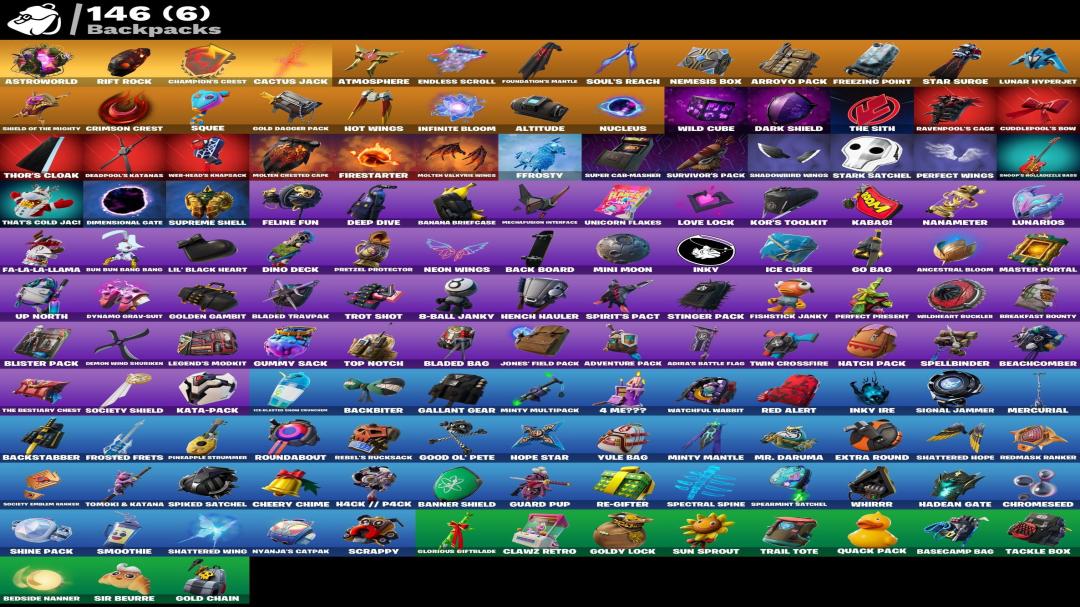 Diverse Fortnite Collection with 129 Unique Skins 🎭🖥