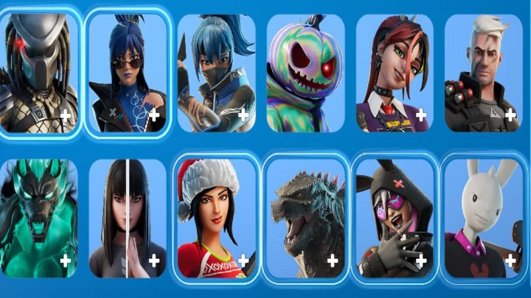 Diverse Collection of 132 Skins for PC Battle Royale