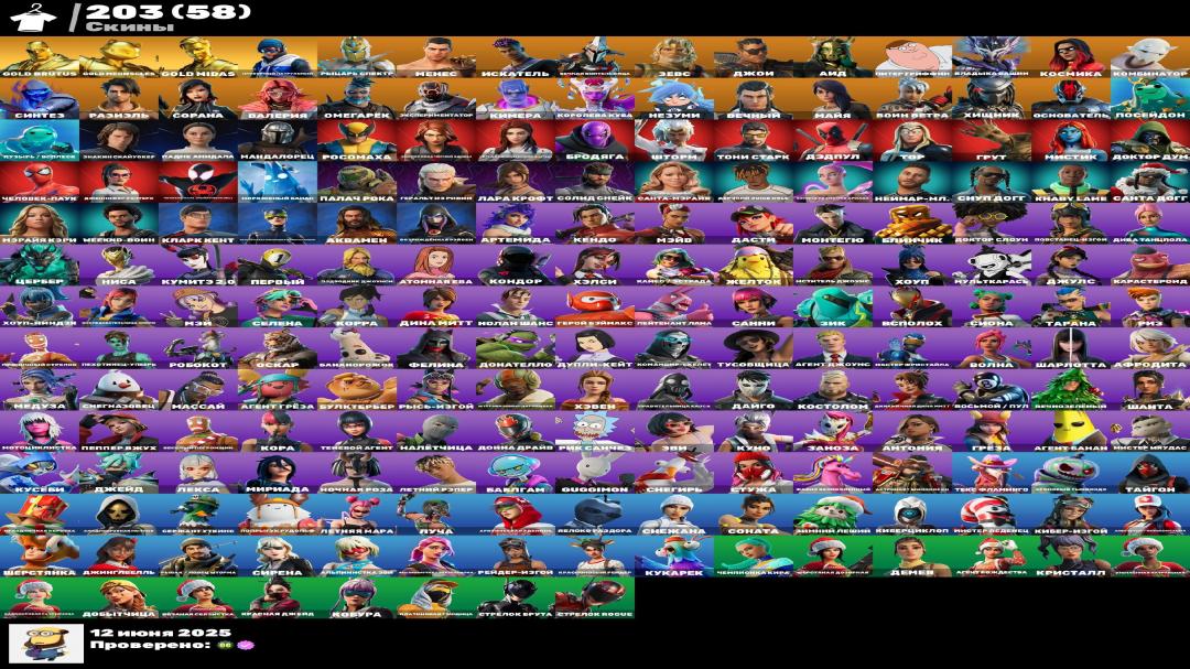 🎮 PC Battle Royale Account | 203 Skins | 1 pcs. in stock 🛡