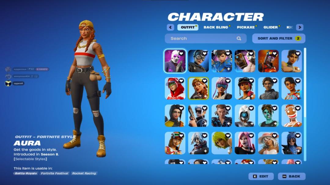 Diverse Fortnite Collection with 154 Unique Skins 🎭🖥