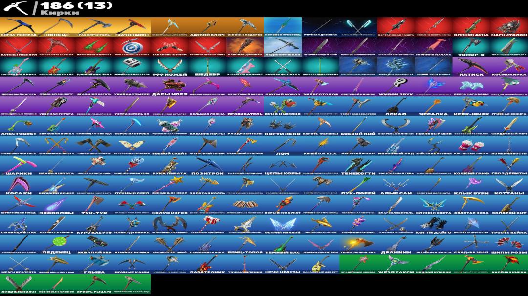 Diverse Fortnite Collection with 180 Unique Skins 🖥🎭