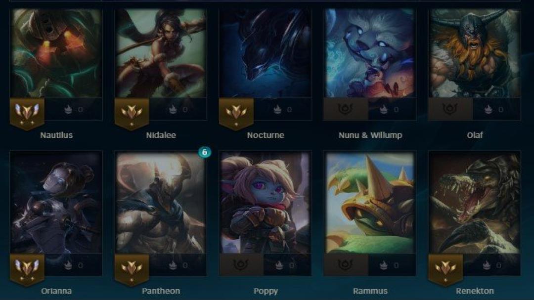 Unranked Account with 91 Champions and 22 Skins on EU Nordic &amp; East