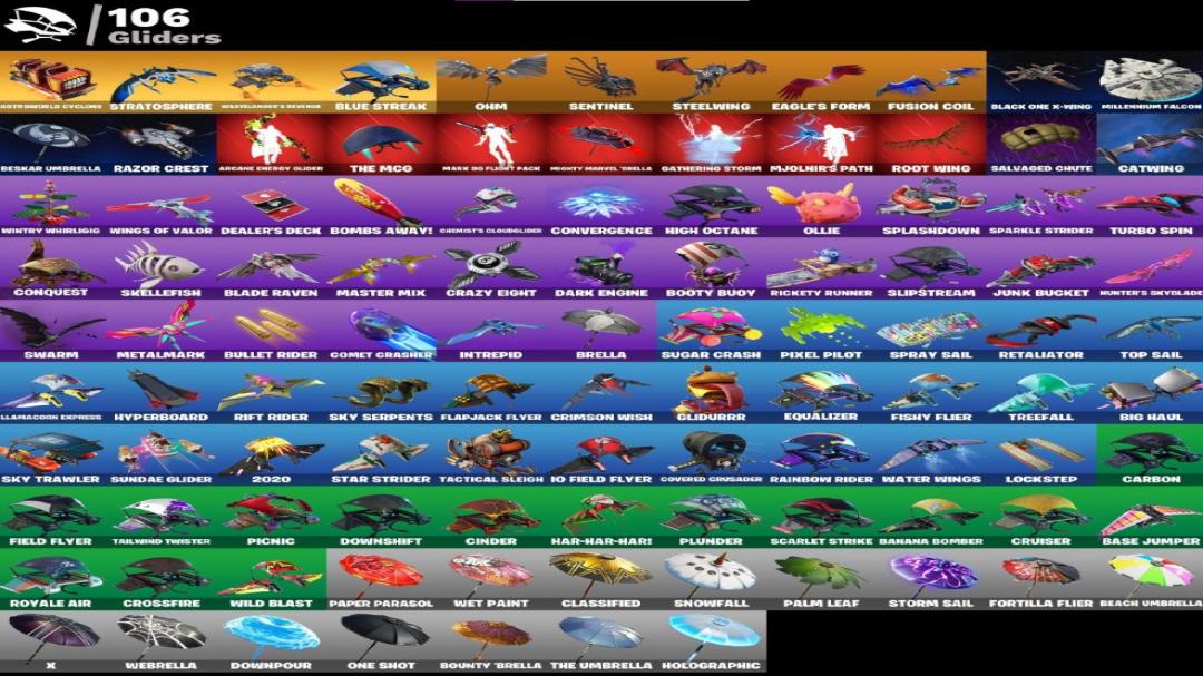 Diverse Fortnite Collection with 164 Unique Skins 🎭🖥