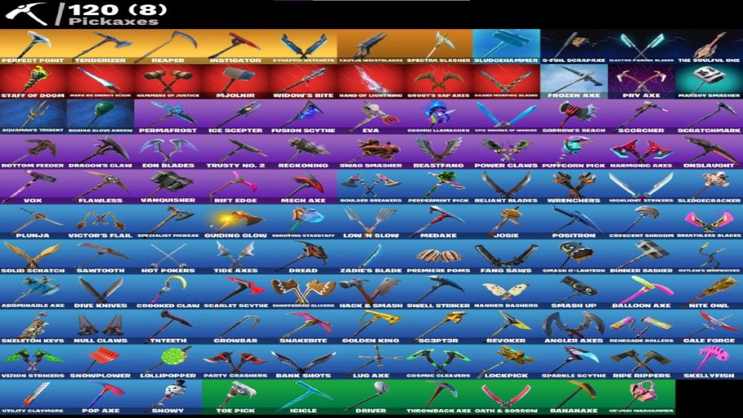 Diverse Fortnite Collection with 164 Unique Skins 🎭🖥