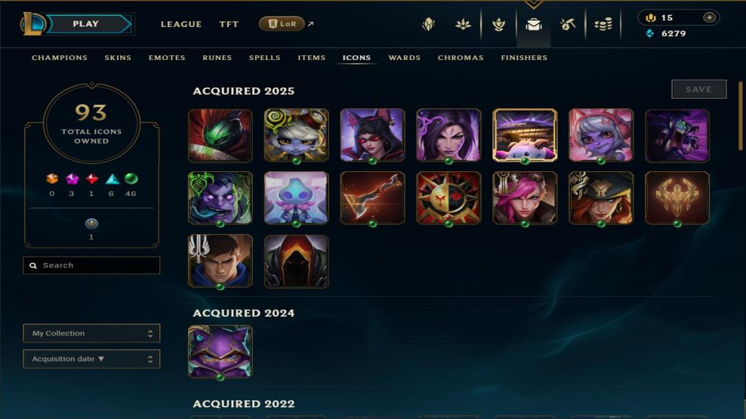 Emerald Account with 103 Champions and 30 Skins on EU West
