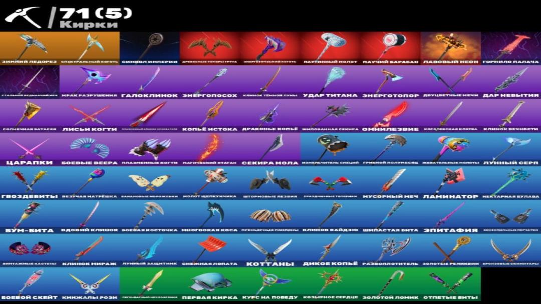 Diverse Fortnite Collection with 65 Unique Skins 🎭🖥