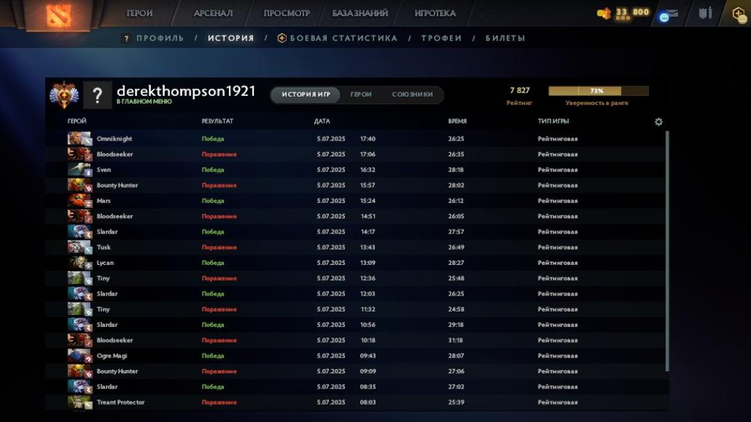 High MMR Dota 2 Account with 7827 MMR 🎮 | 604 Hours Played ✅