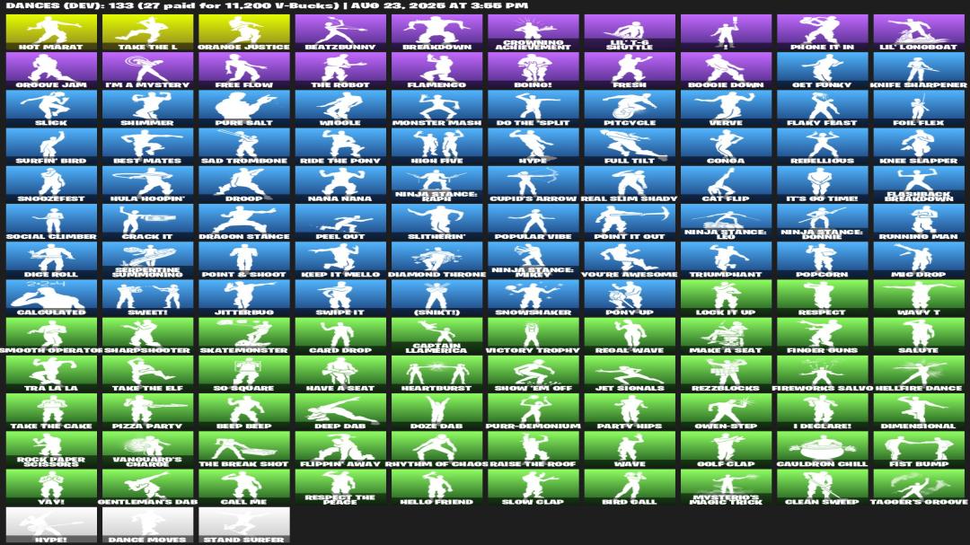 Diverse Collection of 114 Skins on PC Battle Royale 🎭🖥