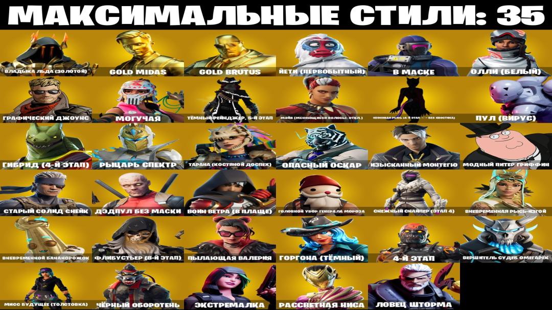Diverse Fortnite Collection with 128 Unique Skins 🎭🖥