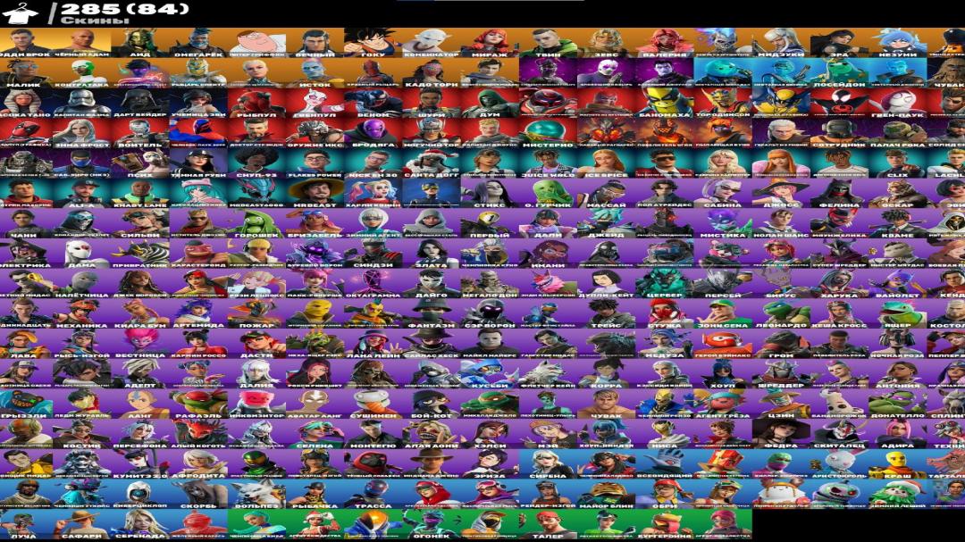 Diverse Collection of 285 Unique Skins for Battle Royale on PC