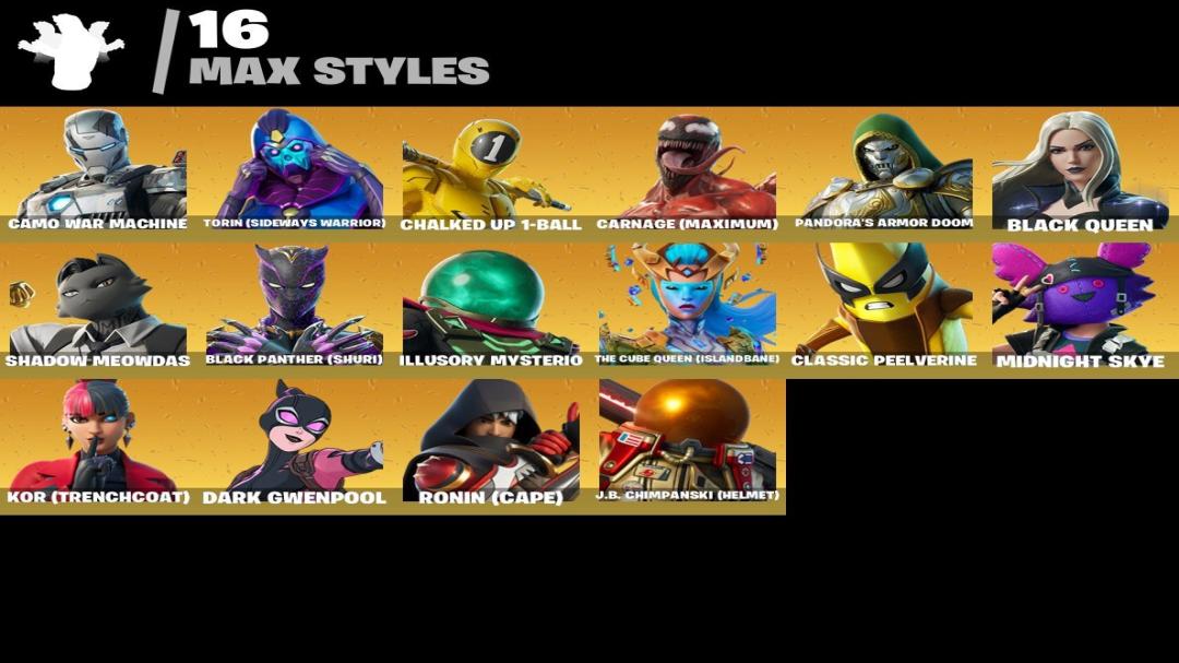 Diverse Collection of 37 Unique Skins for PC Battle Royale 🎭🖥