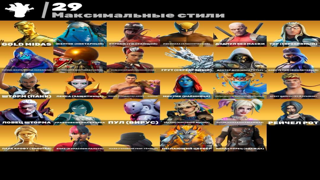 Diverse Fortnite Collection with 82 Unique Skins 🎭🖥