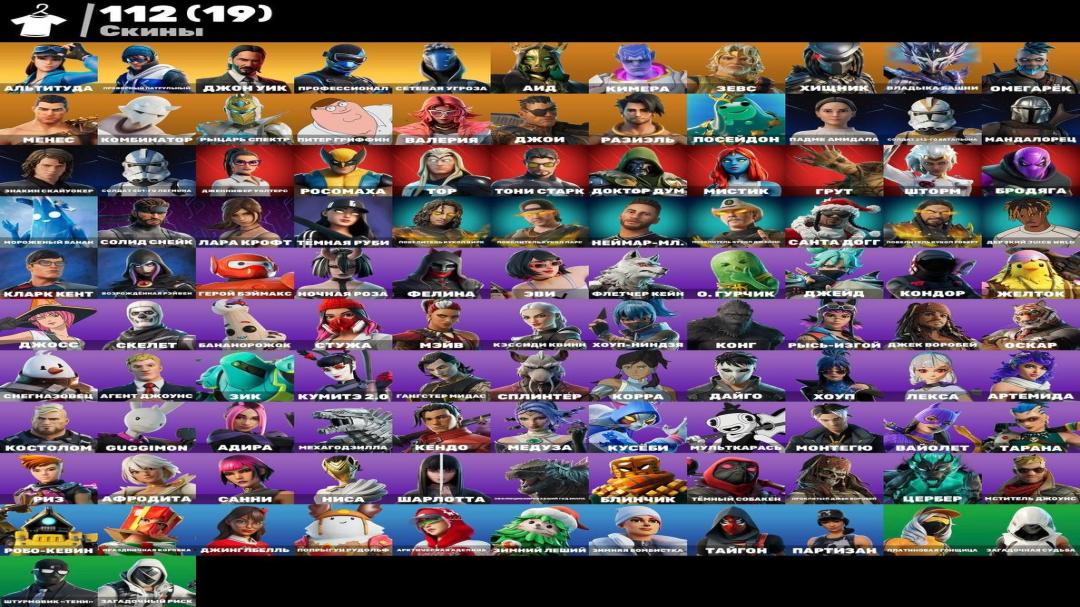 Impressive Collection of 112 Unique Skins on PC Battle Royale