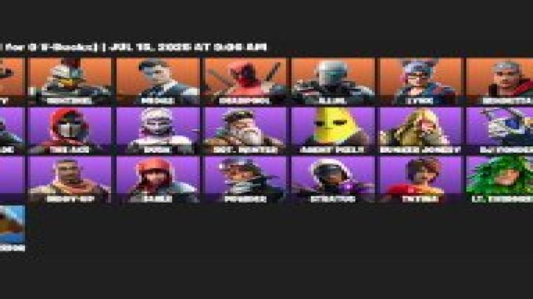 Diverse Fortnite Collection with 32 Unique Skins on PC 🎭🖥