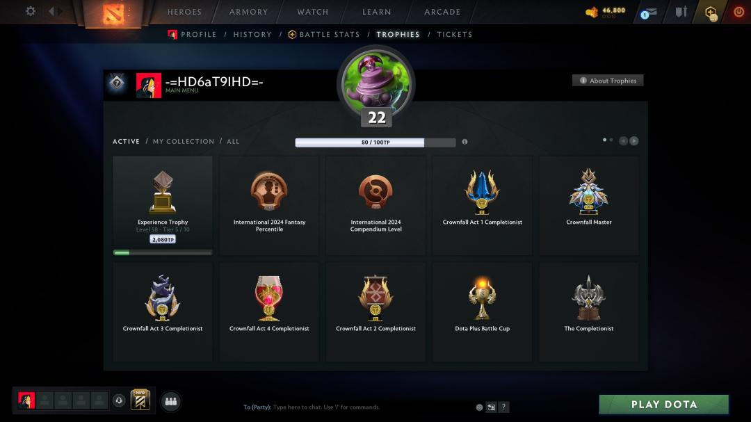 Ranked Dota 2 Account with 200 Hours and 660 MMR