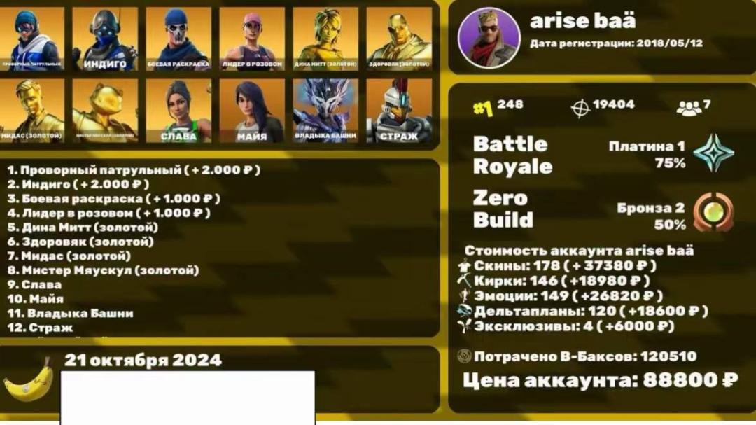 Epic Collection of 201 Skins for PC Battle Royale 🖥🎭