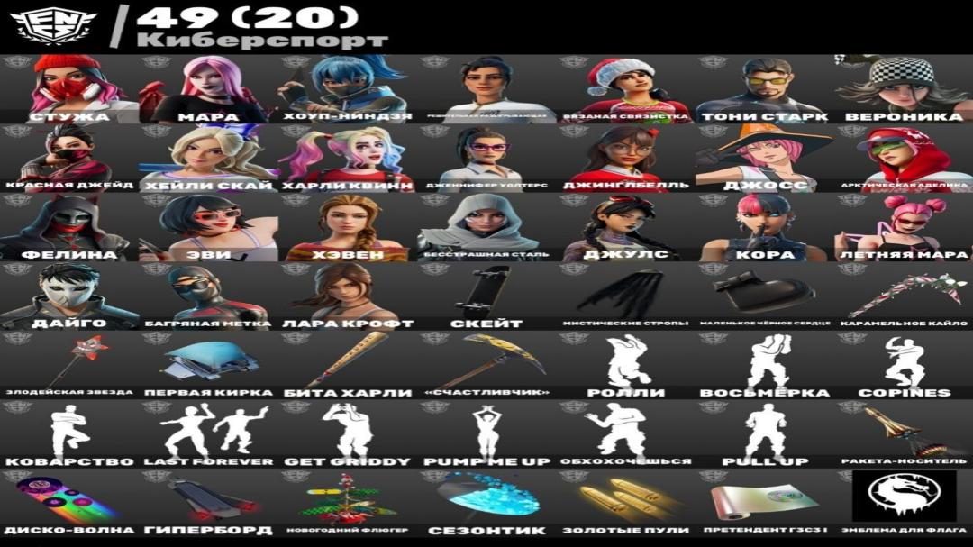Diverse Fortnite Collection with 220 Unique Skins on PC 🎭🖥