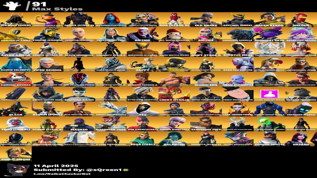 Diverse Fortnite Collection with 239 Unique Skins 🎭🖥