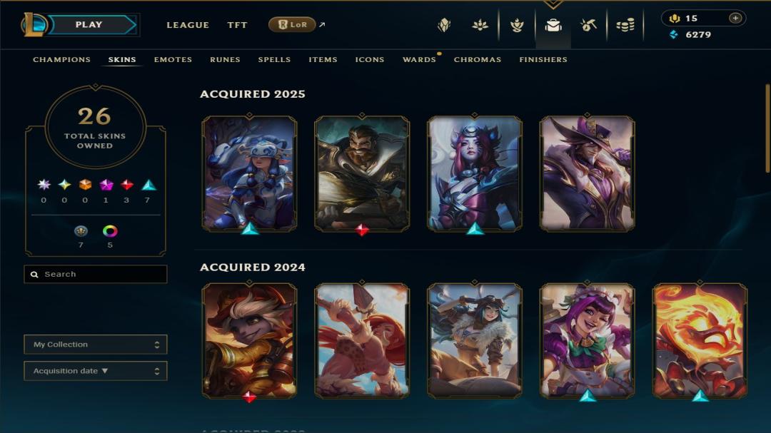 Emerald Account with 103 Champions and 30 Skins on EU West
