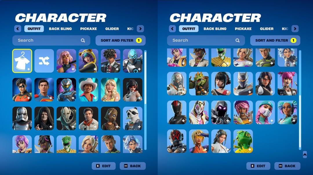 Diverse Fortnite Collection with 38 Unique Skins 🖥🎭