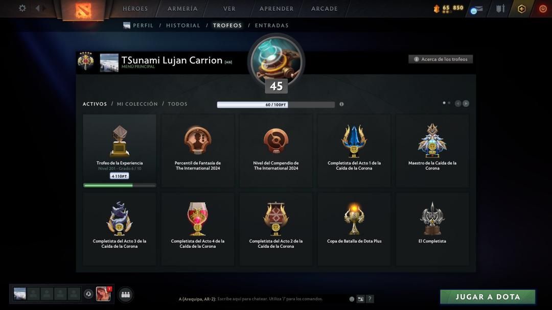 High-Ranked Dota 2 Account with 1372 Hours and 3660 MMR