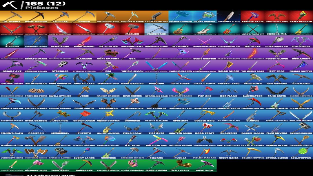 Diverse Fortnite Collection with 177 Unique Skins 🎭🖥