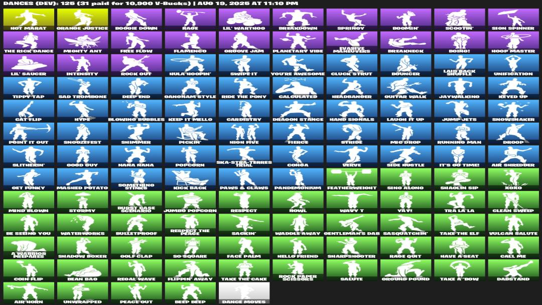 Diverse Collection of 186 Skins for PC Battle Royale