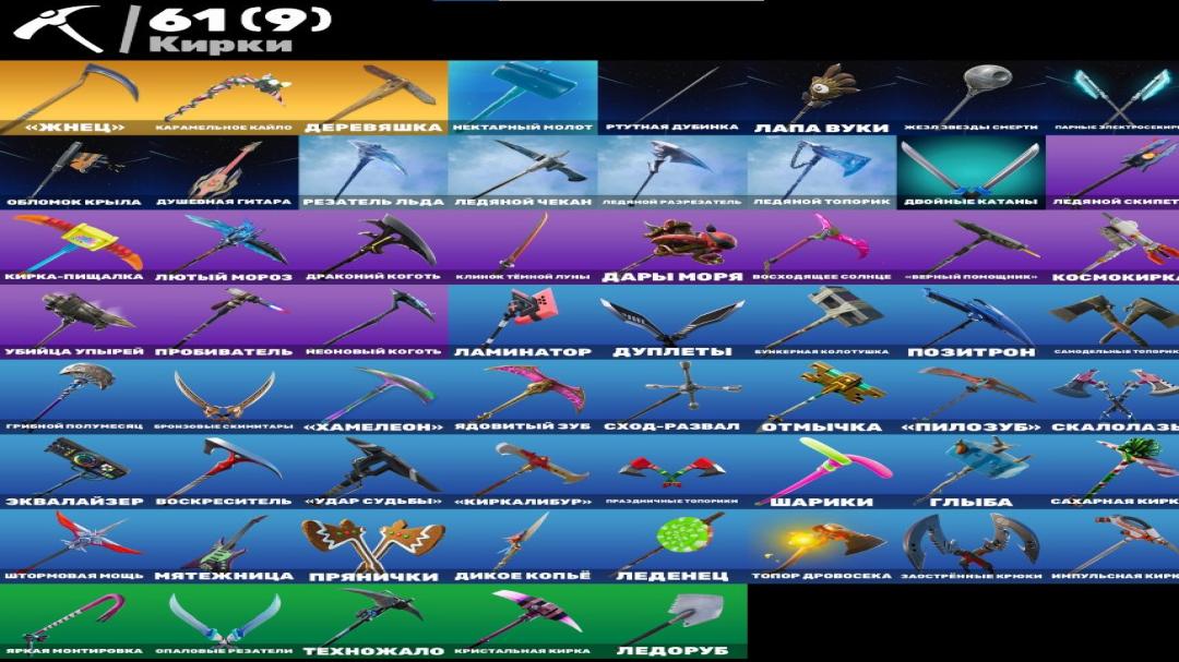 Diverse Fortnite Collection with 69 Unique Skins 🖥🎭