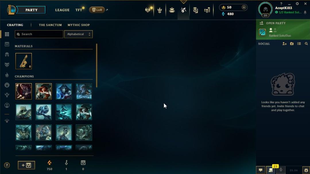 Silver Rank Account with 21 Champions and 5 Skins on EU West