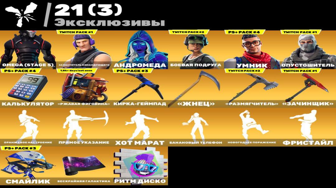Diverse Fortnite Collection with 180 Unique Skins 🖥🎭