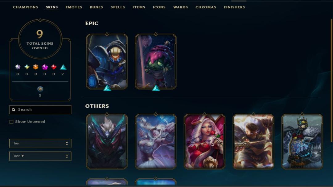 Level 35 EU West Account with 26 Champions and 19 Skins