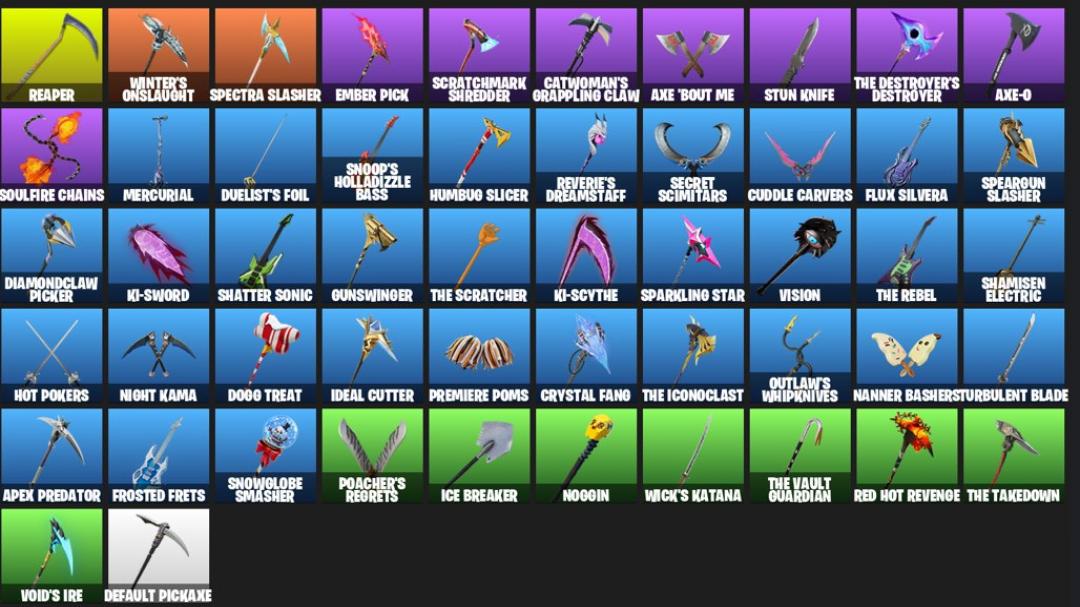Diverse Fortnite Collection with 52 Unique Skins on PC 🎭🖥