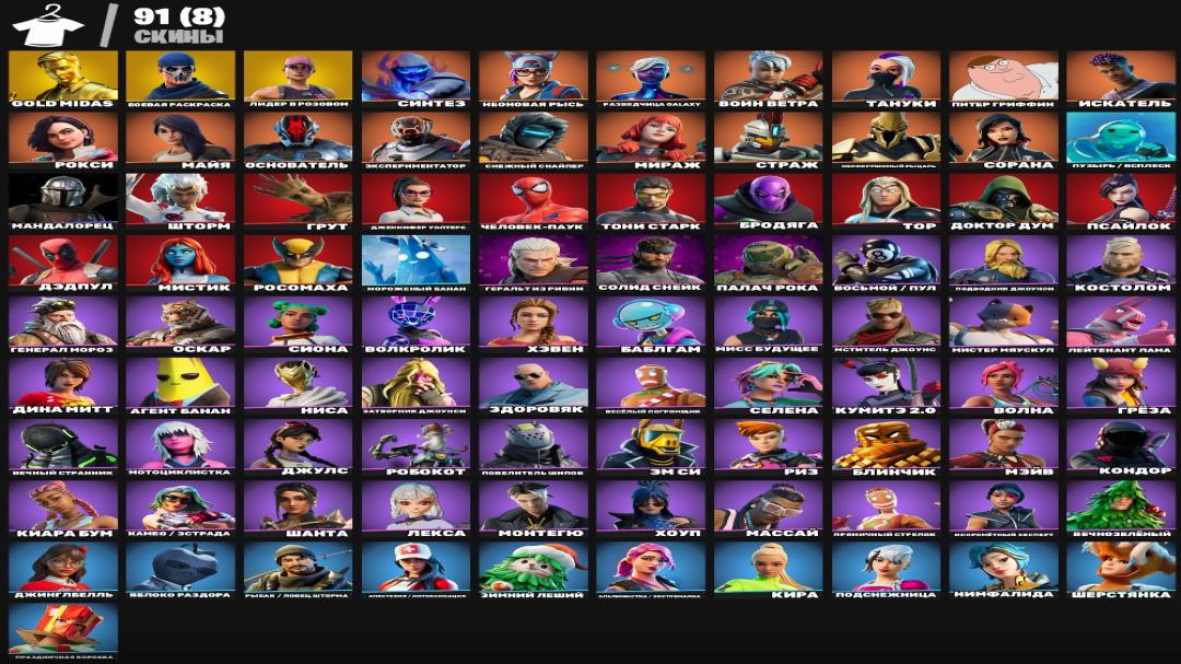 Diverse Collection of 91 Skins for PC Battle Royale 🎭🖥