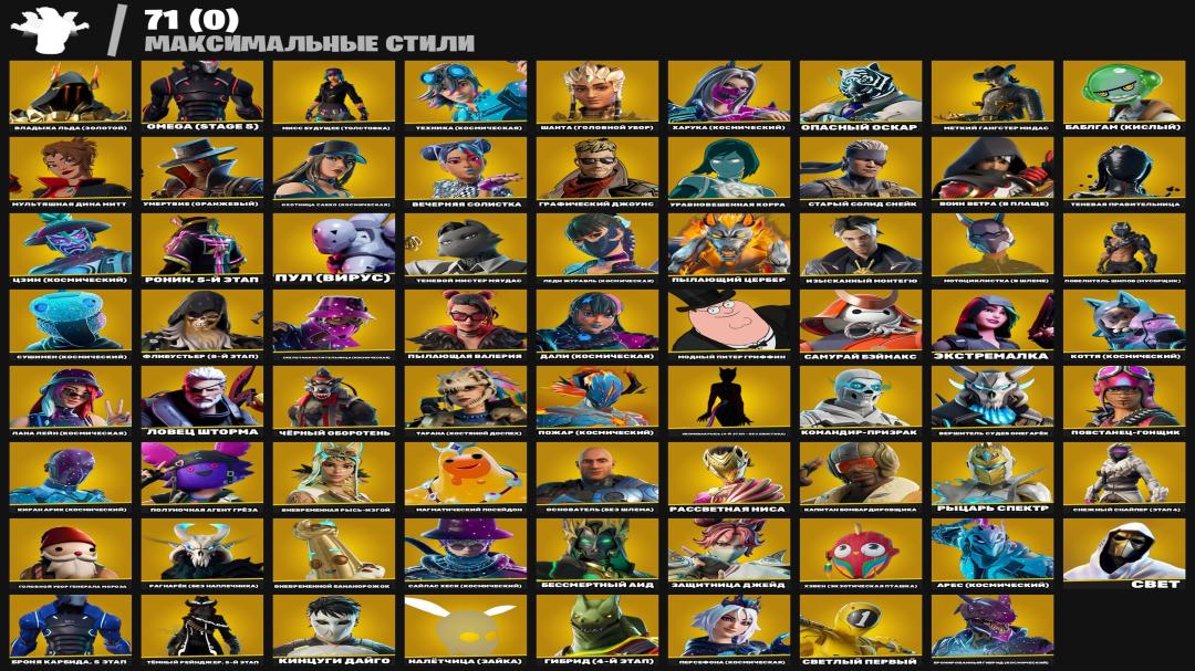 Diverse Fortnite Collection with 204 Unique Skins 🎭🖥