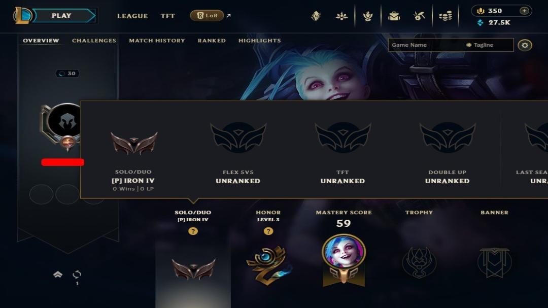 Level 30 Account with 20 Champions on EU West - Iron Rank
