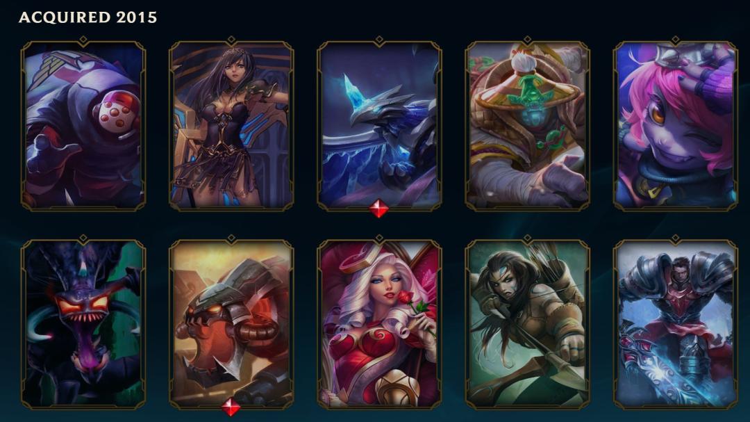 Diverse Champion Collection with 83 Skins on Japan Server
