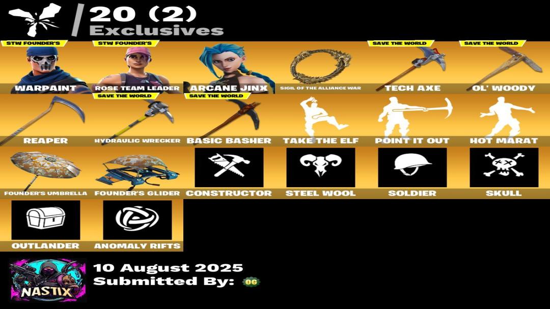Diverse Fortnite Collection with 50 Unique Skins 🎭🖥